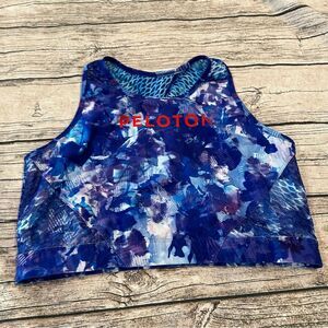 Peloton X WITH (Wear it to Heart) Multicolor Patterned Sports Bra Size XXL